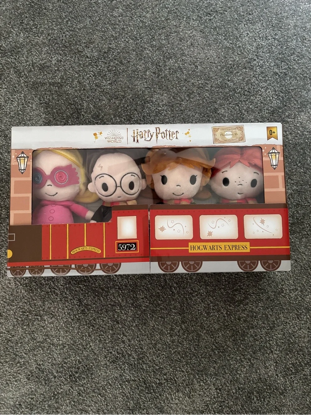 Harry Potter Hogwarts Express Plush Train Set - Red